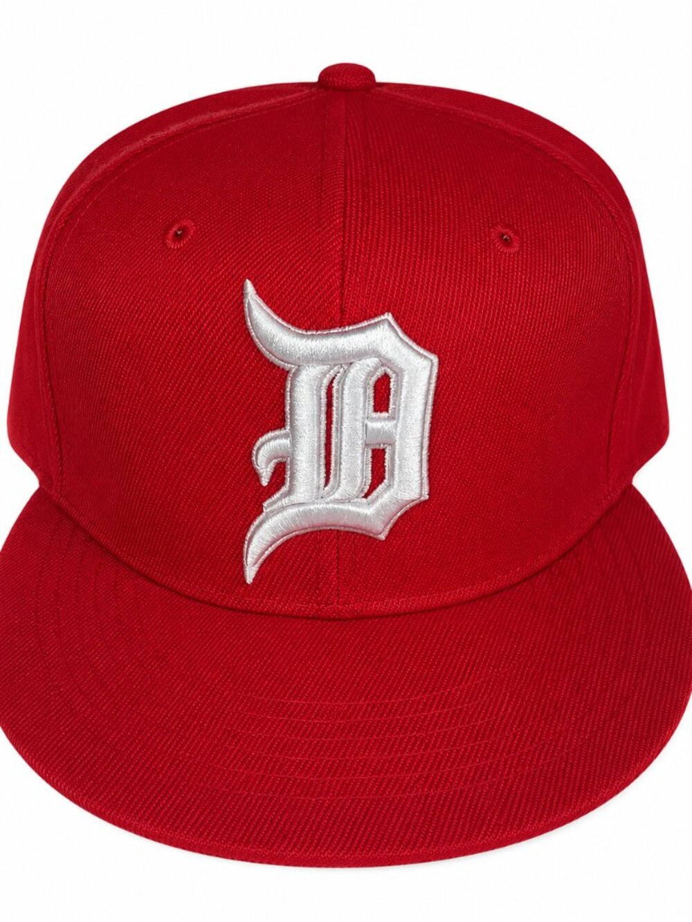 Mens XXL Hat Premium White Embroidered Detroit "D" Logo Cap